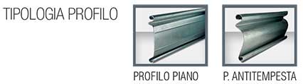 gruppo bentivenga tipologia profilo serranda avvolgibile cieca